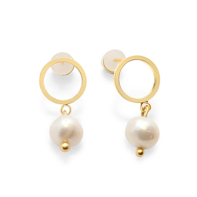 Antibes Pearls earrings handmade in France by Marie France Design
