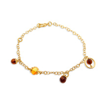 Amber droplets bracelet by Mari France Design